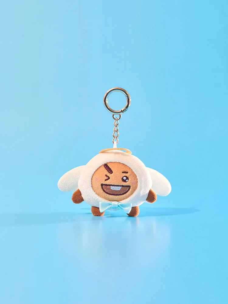 BT21 Angel & Villain Angel Plush Keyring - Image 2