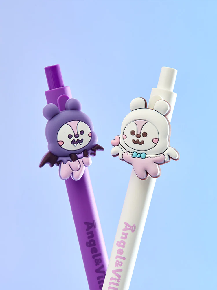 BT21 Angel & Villain Gel Pen Set (2pcs) - Image 2