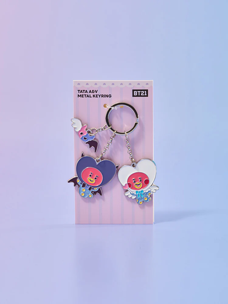 BT21 Angel & Villain Metal Keyring - Image 13