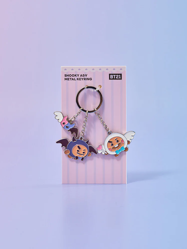 BT21 Angel & Villain Metal Keyring - Image 15