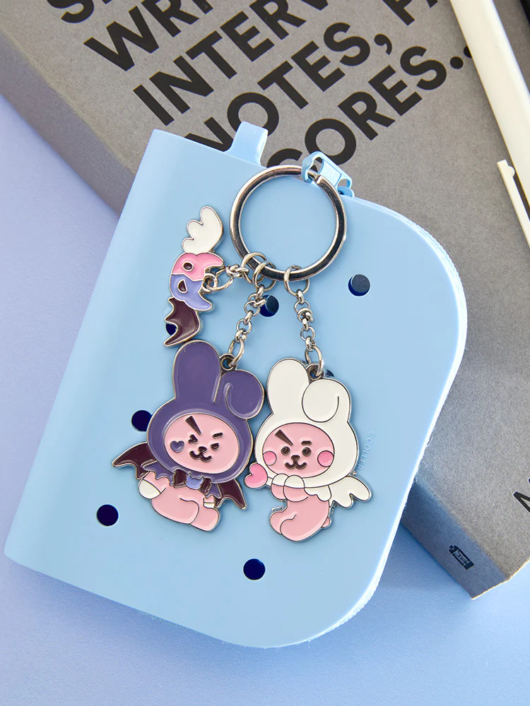 BT21 Angel & Villain Metal Keyring - Image 2