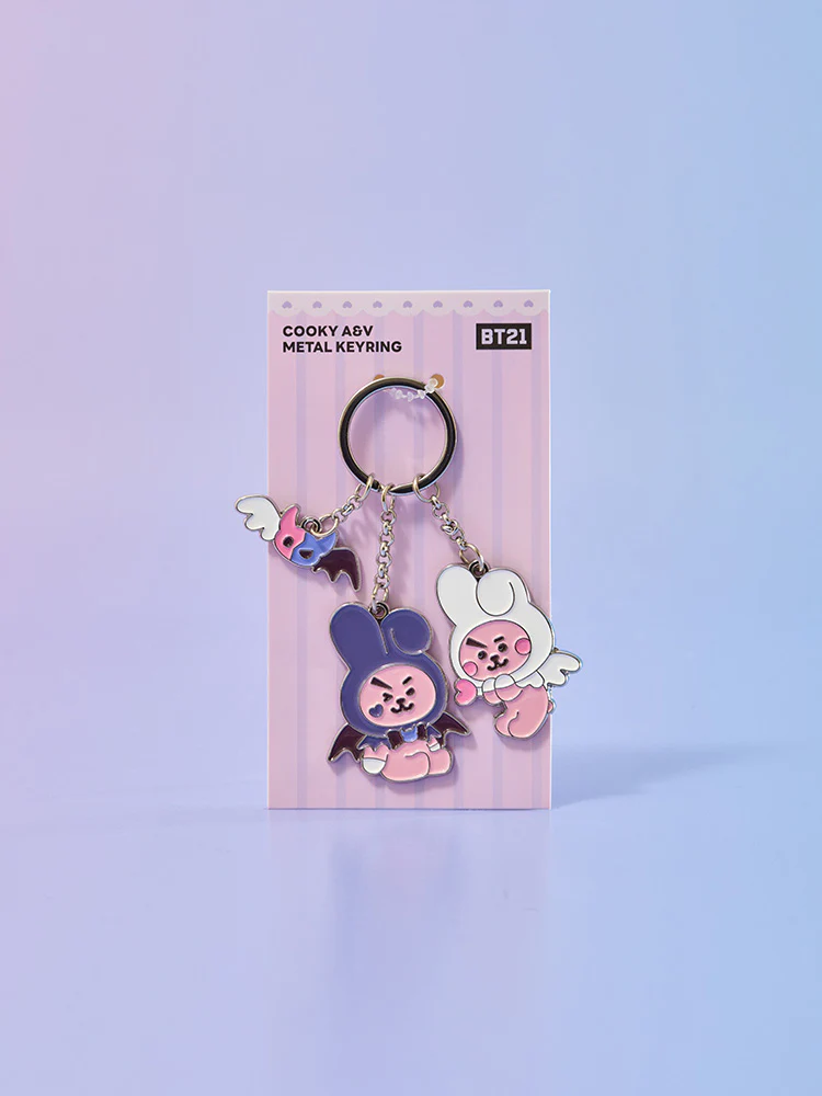 BT21 Angel & Villain Metal Keyring - Image 3