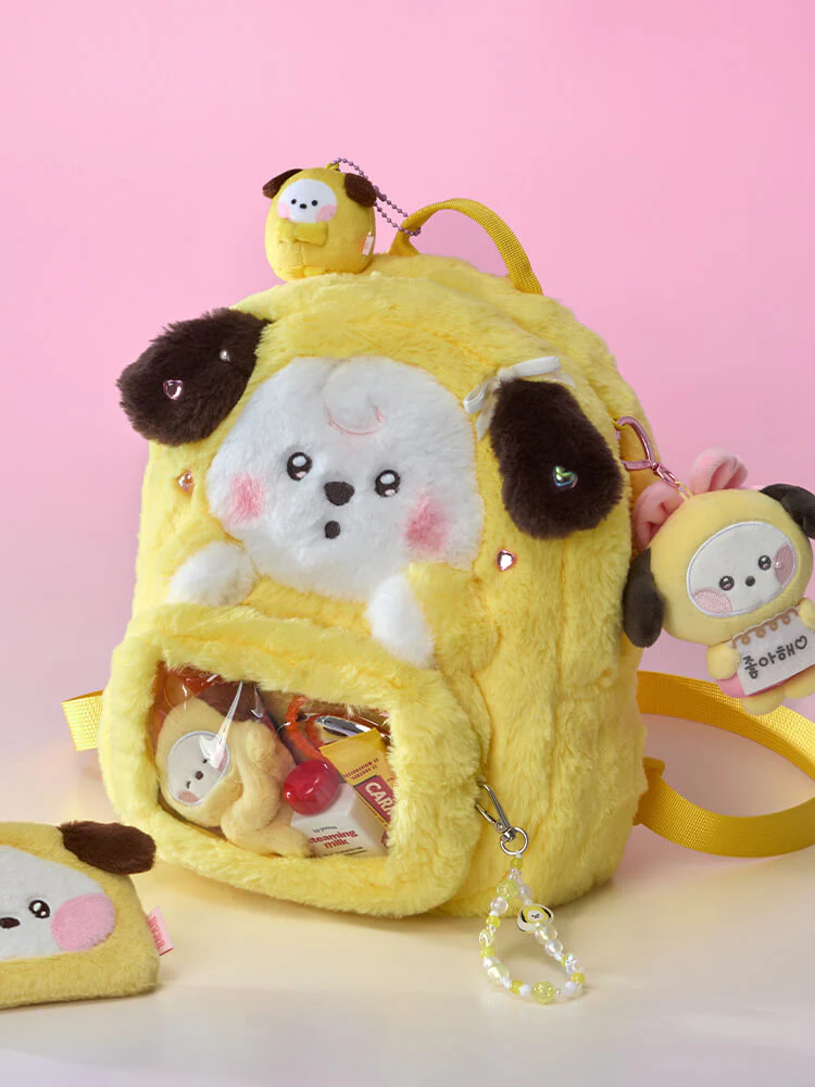 BT21 BABY Ribboned U Clear Pocket Plush Backpack - Image 15