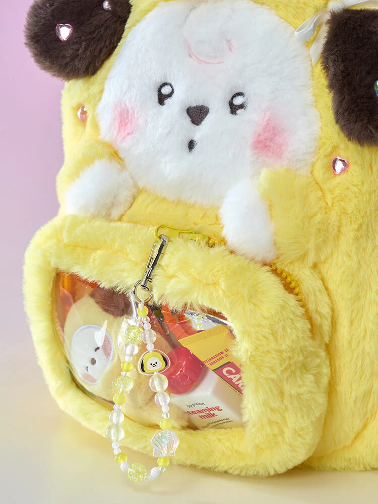 BT21 BABY Ribboned U Clear Pocket Plush Backpack - Image 16
