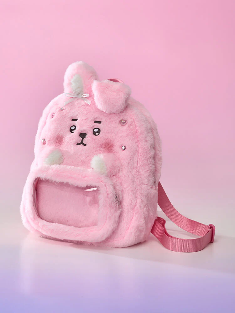 BT21 BABY Ribboned U Clear Pocket Plush Backpack - Image 17