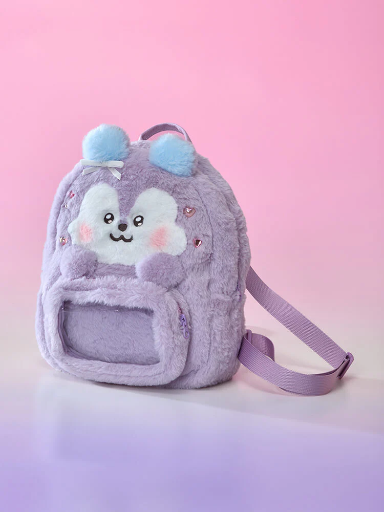 BT21 BABY Ribboned U Clear Pocket Plush Backpack - Image 22