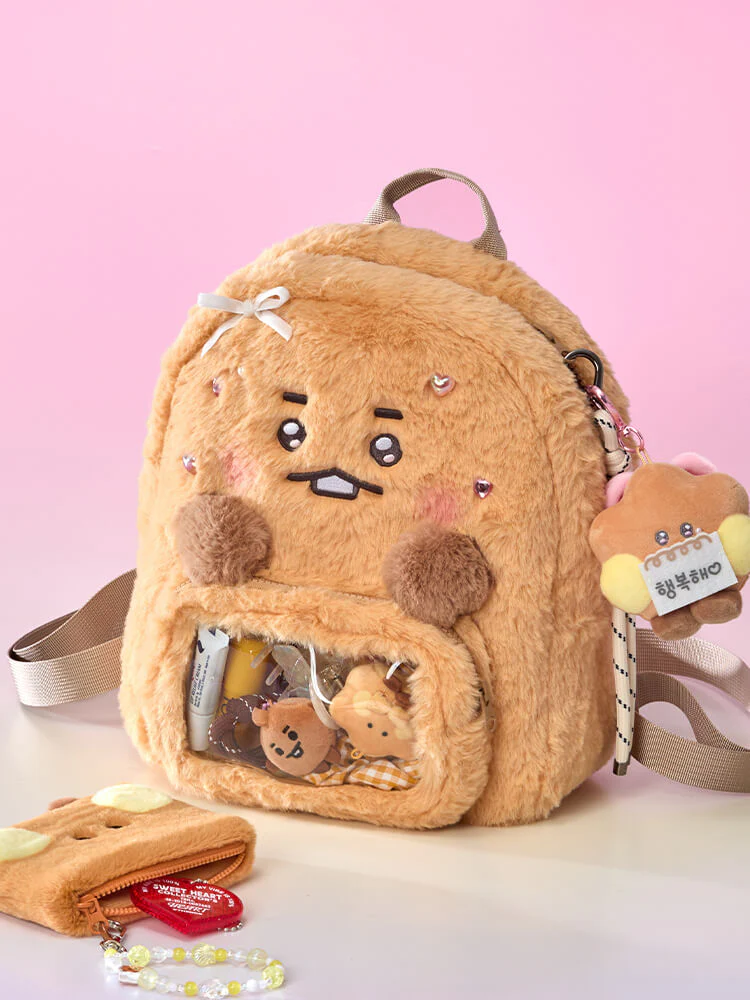 BT21 BABY Ribboned U Clear Pocket Plush Backpack - Image 30