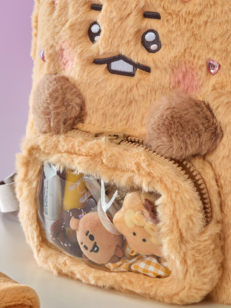 BT21 BABY Ribboned U Clear Pocket Plush Backpack - Image 31
