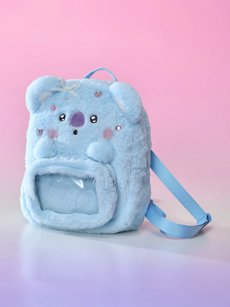 BT21 BABY Ribboned U Clear Pocket Plush Backpack - Image 32