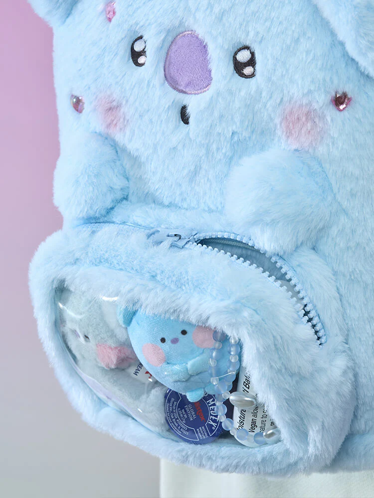 BT21 BABY Ribboned U Clear Pocket Plush Backpack - Image 36