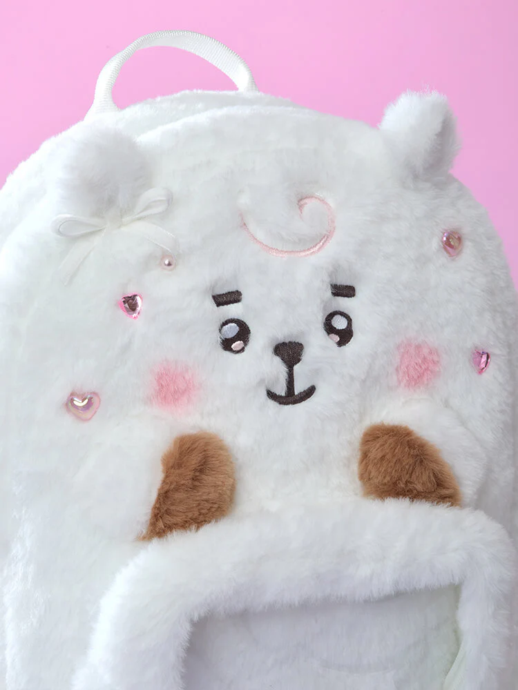 BT21 BABY Ribboned U Clear Pocket Plush Backpack - Image 9