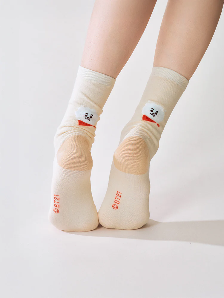 BT21 Basic Color Face Socks - Image 5