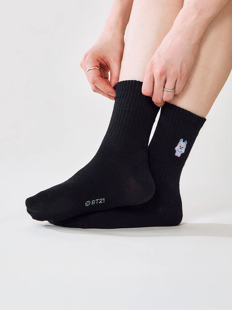 BT21 Basic Lip Embroidery Socks - Image 13