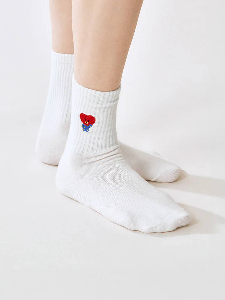 BT21 Basic Lip Embroidery Socks - Image 3