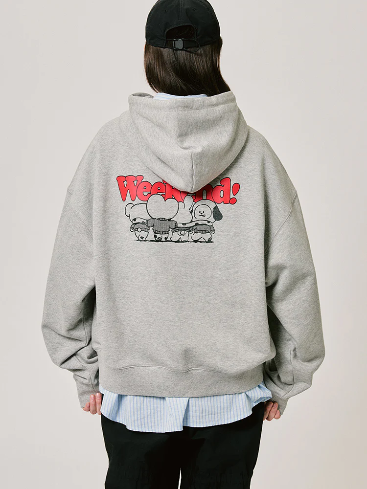 BT21 Basic Unit Zip Up Hoodie - Image 4