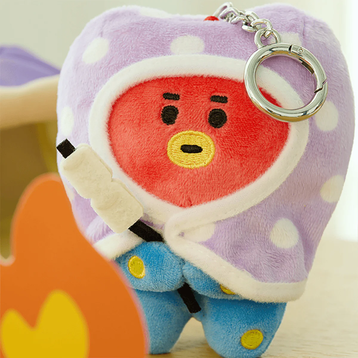 BT21 Campfire Blanket Plush Keyring - Image 4