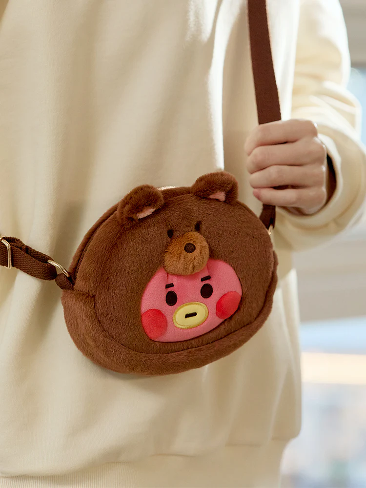 BT21 Fluffy Baby Crossbody Bag - Image 4