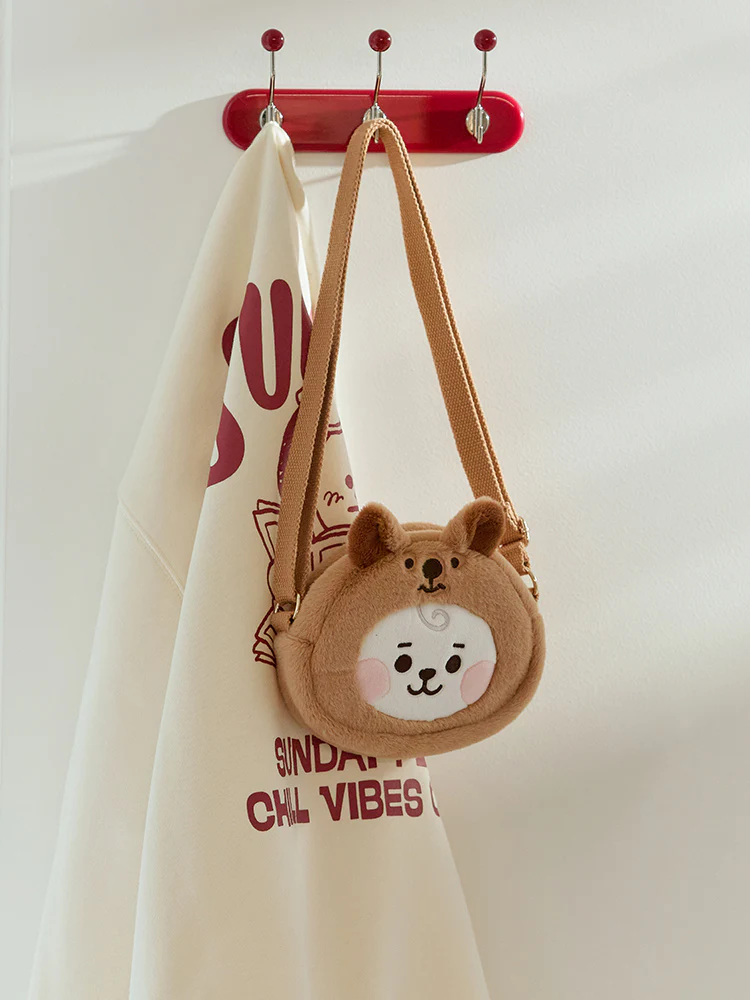 BT21 Fluffy Baby Crossbody Bag - Image 6