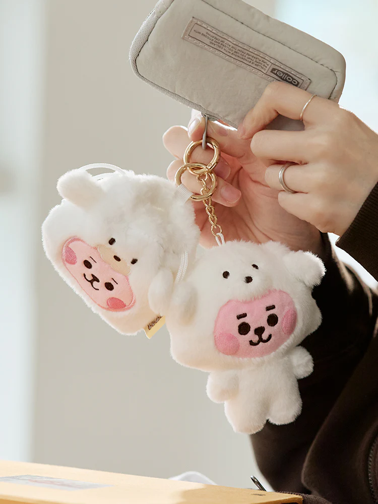 BT21 Fluffy mini Bag Charm Pouch - Image 10