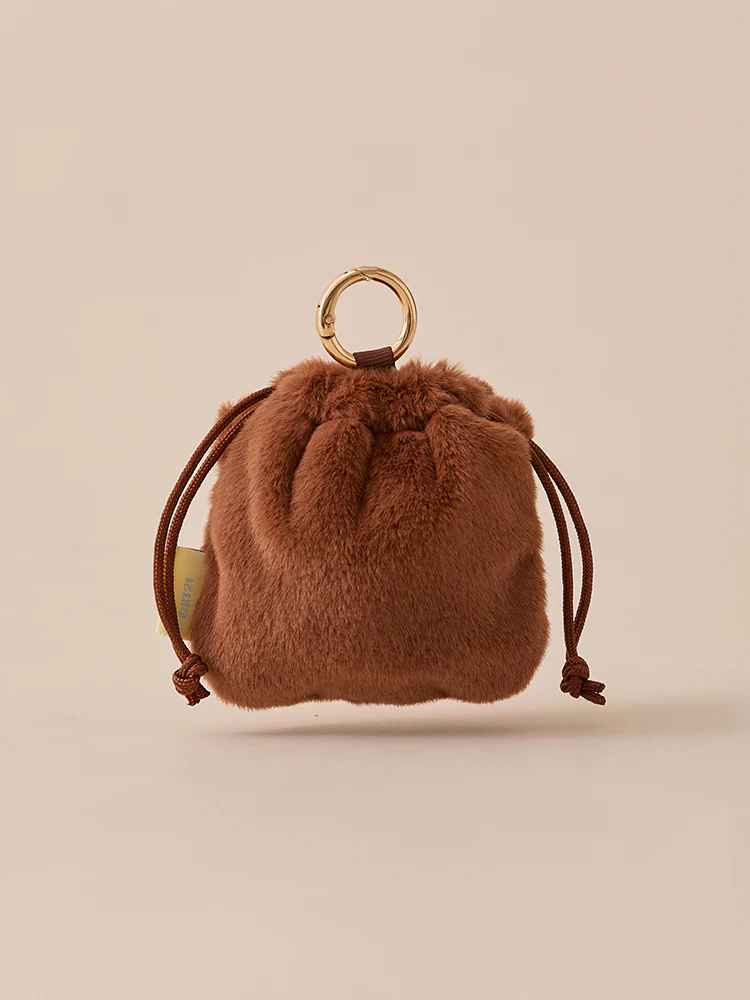 BT21 Fluffy mini Bag Charm Pouch - Image 3