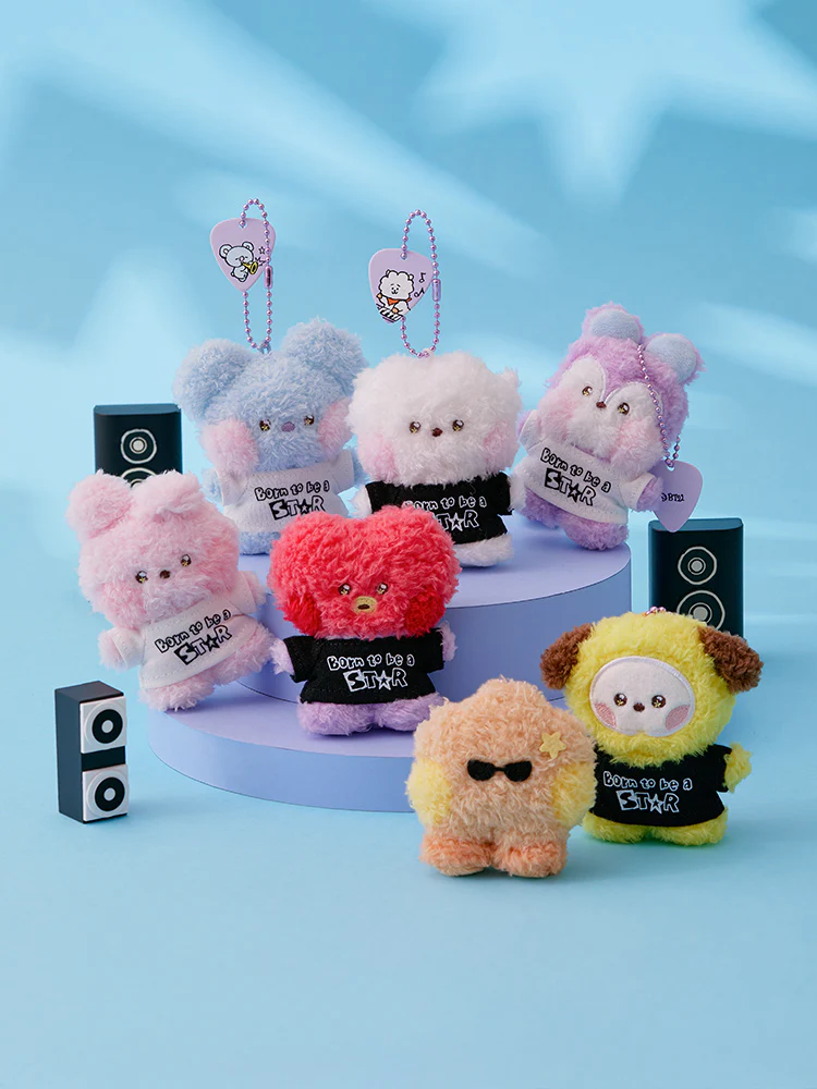 BT21 mini minini Band Plush Keyring