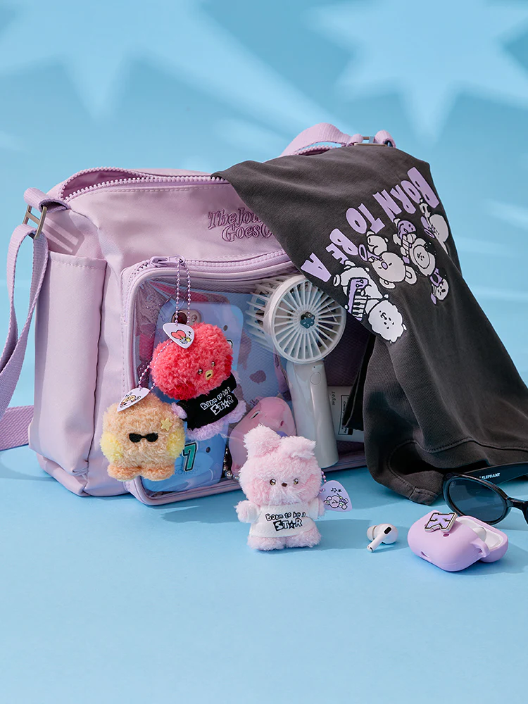 BT21 mini minini Band Plush Keyring - Image 2