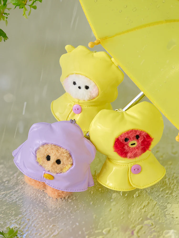 BT21 mini minini Rainy Day Plush Keyring - Image 2