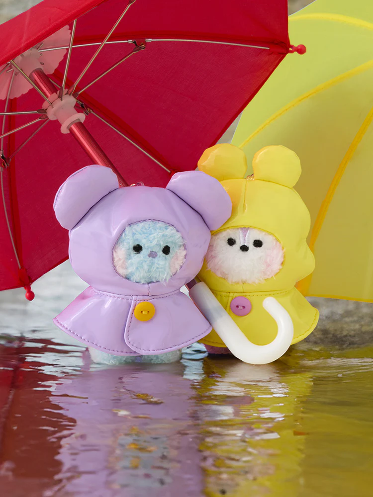 BT21 mini minini Rainy Day Plush Keyring - Image 4