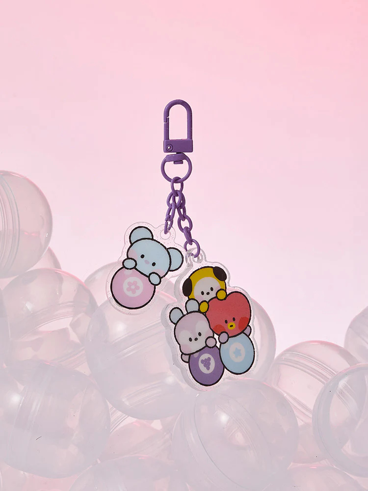 BT21 minini Lucky Gatcha Acrylic Keyring - Image 2