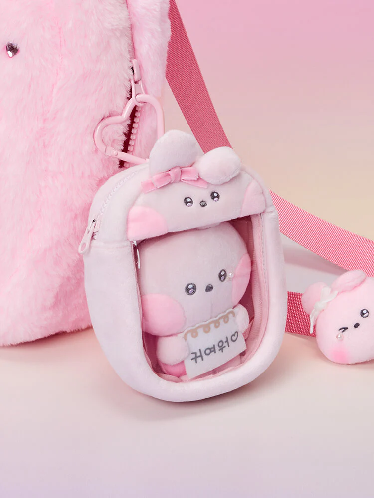 BT21 minini Ribboned U Clear Window Bag Charm Pouch - Image 17