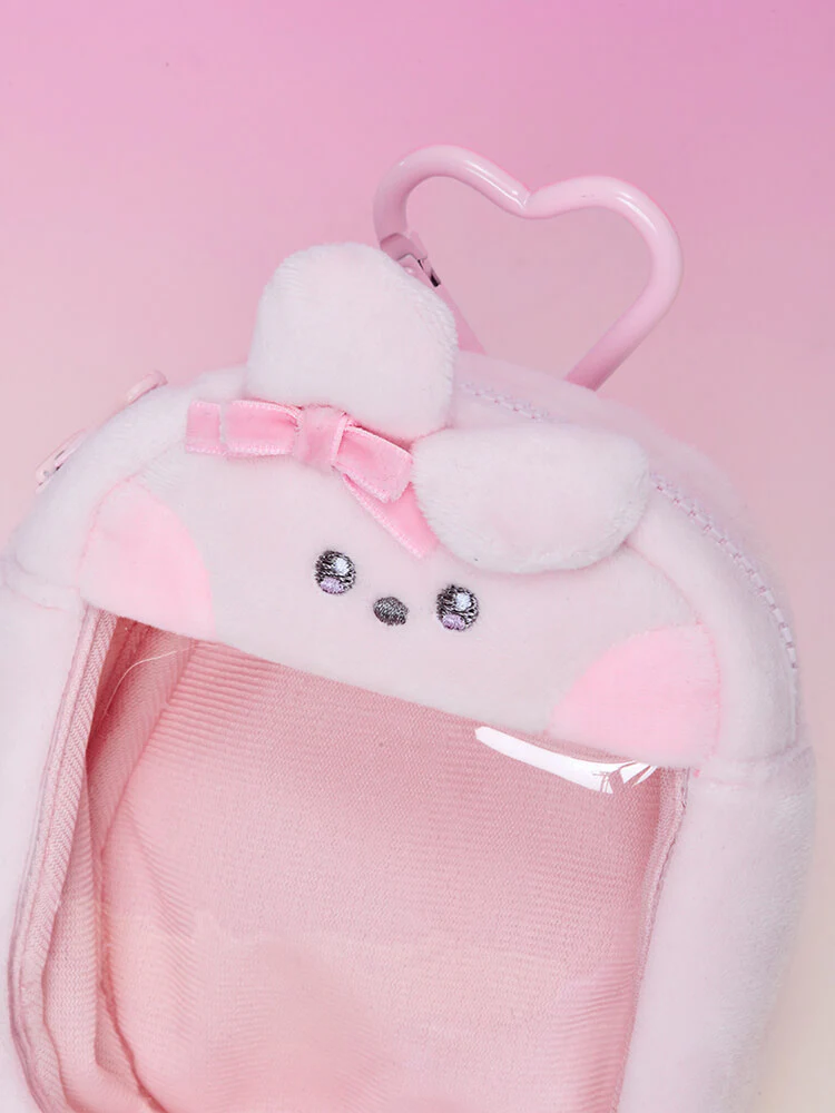 BT21 minini Ribboned U Clear Window Bag Charm Pouch - Image 18