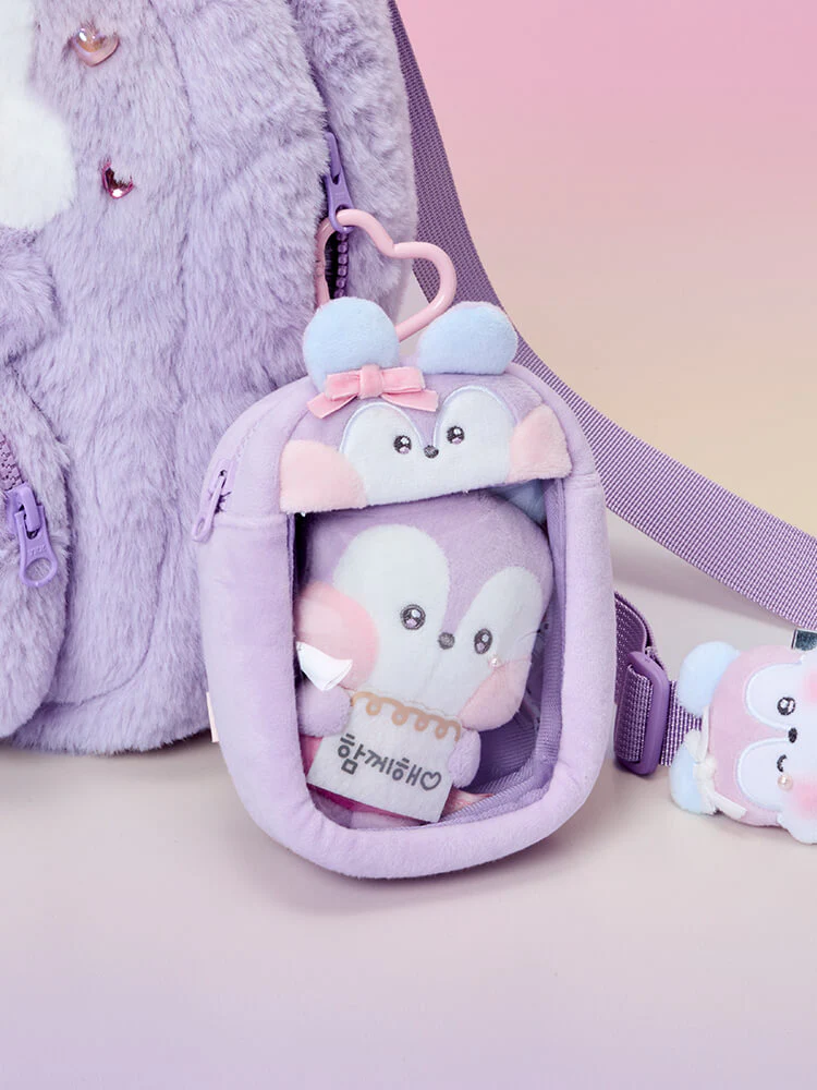 BT21 minini Ribboned U Clear Window Bag Charm Pouch - Image 21