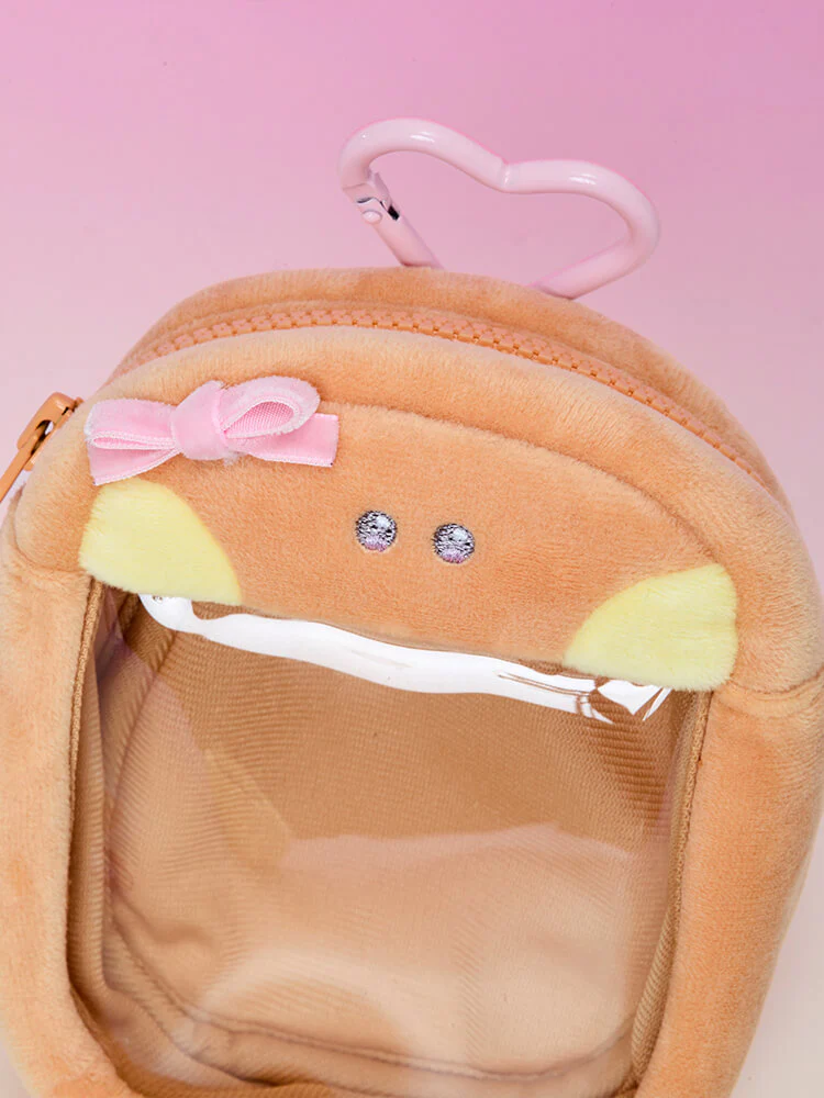 BT21 minini Ribboned U Clear Window Bag Charm Pouch - Image 26