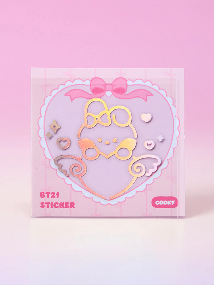 BT21 minini Ribboned U Hologram Sticker - Image 10