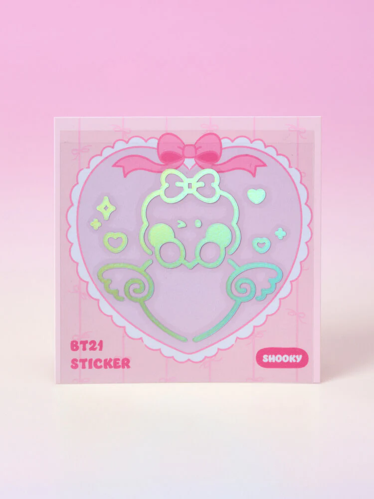 BT21 minini Ribboned U Hologram Sticker - Image 14