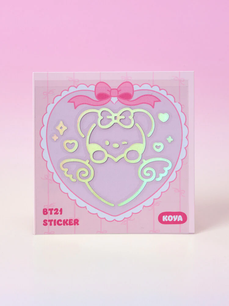 BT21 minini Ribboned U Hologram Sticker - Image 16