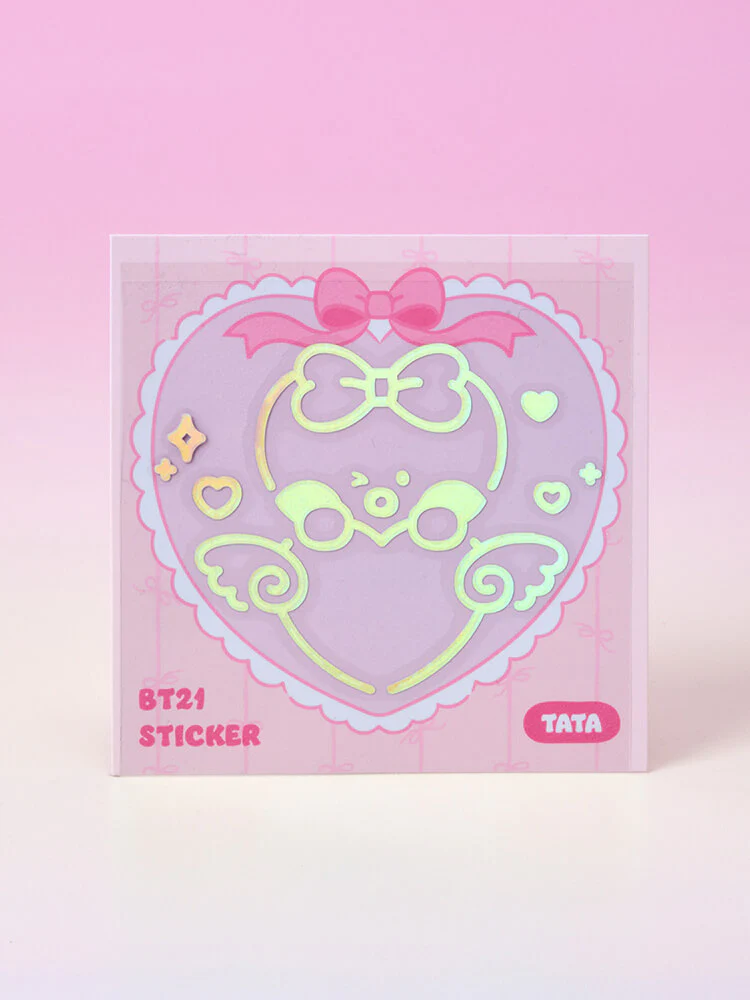 BT21 minini Ribboned U Hologram Sticker - Image 4