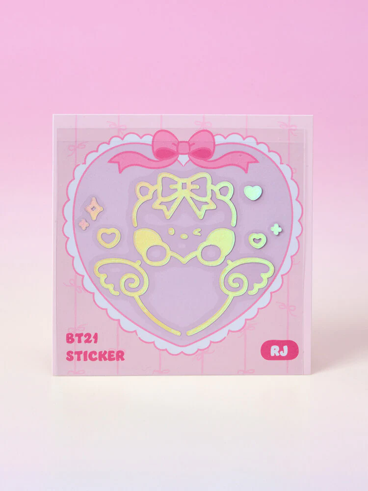 BT21 minini Ribboned U Hologram Sticker - Image 6