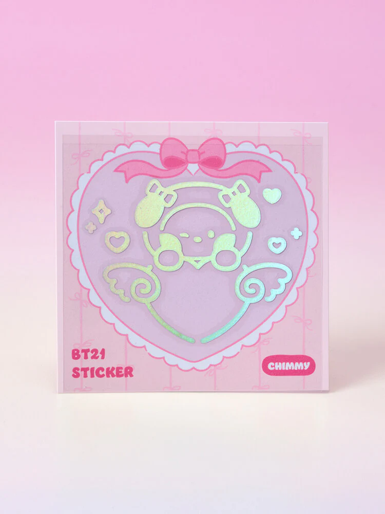 BT21 minini Ribboned U Hologram Sticker - Image 8