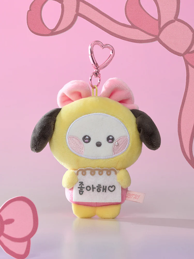 BT21 minini Ribboned U Message Book Plush Keyring - Image 10