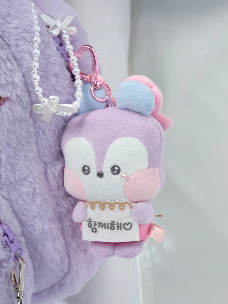 BT21 minini Ribboned U Message Book Plush Keyring - Image 21