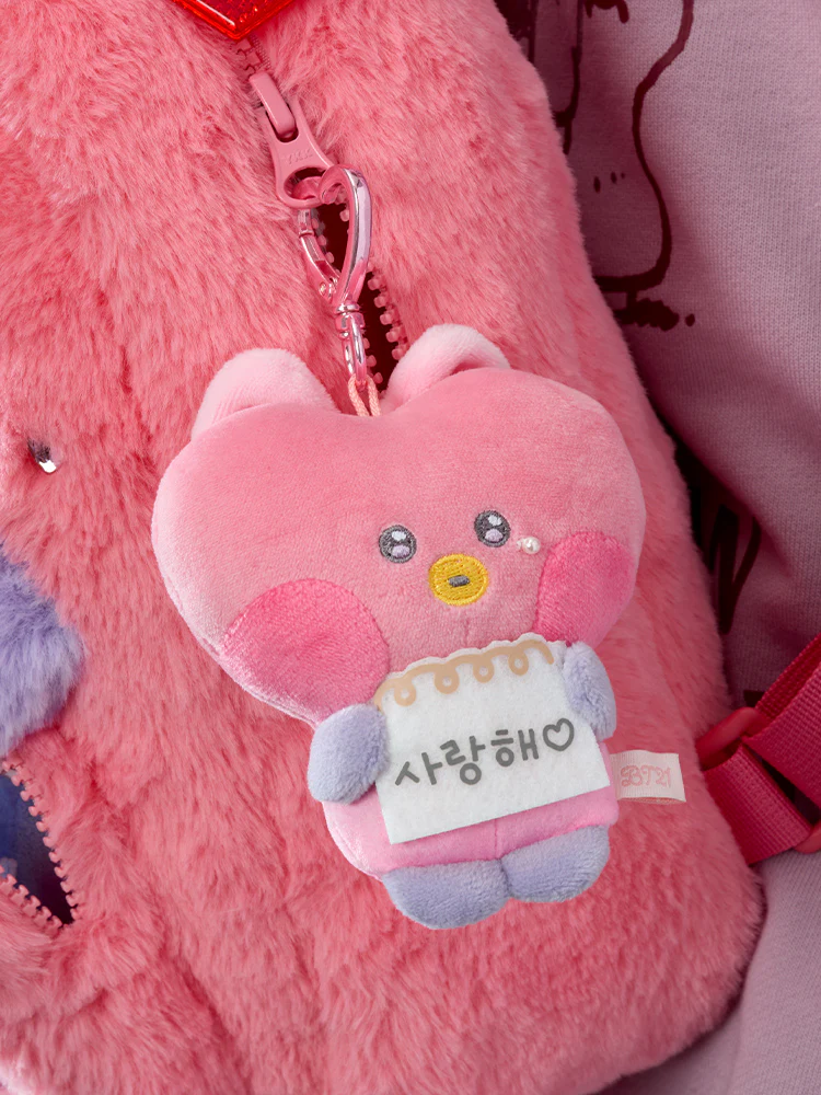BT21 minini Ribboned U Message Book Plush Keyring - Image 5