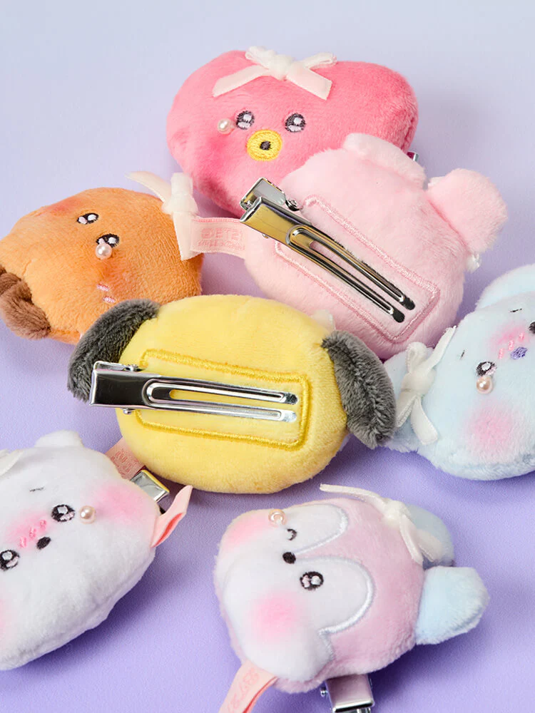 BT21 minini Ribboned U Random Plush Hair Clip (7 Types) - Image 4