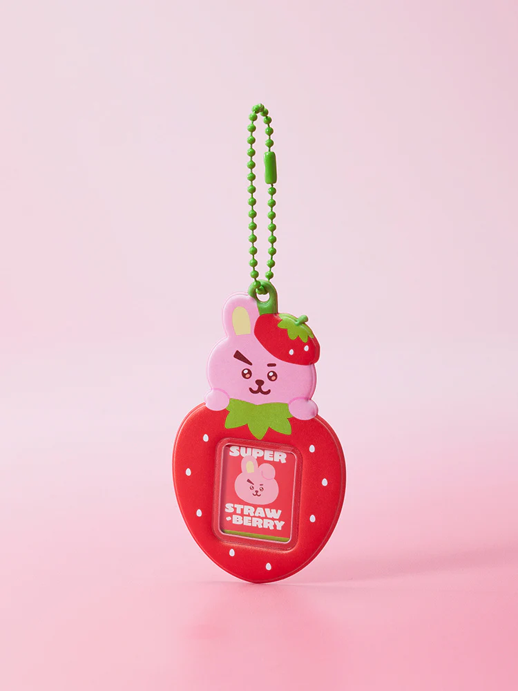 BT21 Strawberry Party PVC Mini Photo Holder Keyring - Image 10