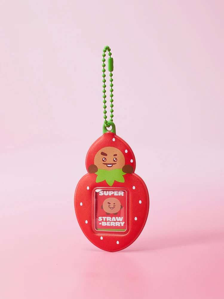 BT21 Strawberry Party PVC Mini Photo Holder Keyring - Image 12