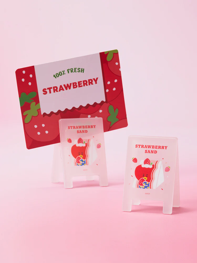 BT21 Strawberry Party Random Acrylic Clips (8 Types) - Image 4