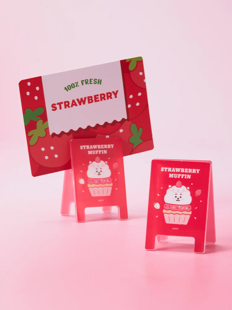 BT21 Strawberry Party Random Acrylic Clips (8 Types) - Image 5