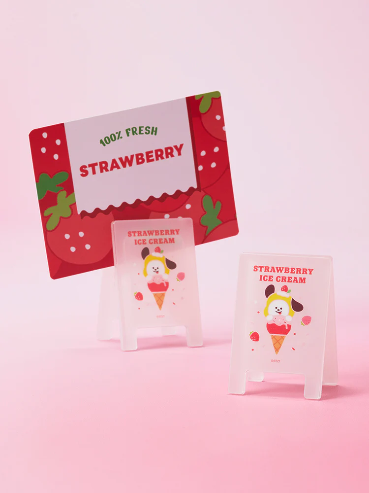 BT21 Strawberry Party Random Acrylic Clips (8 Types) - Image 6