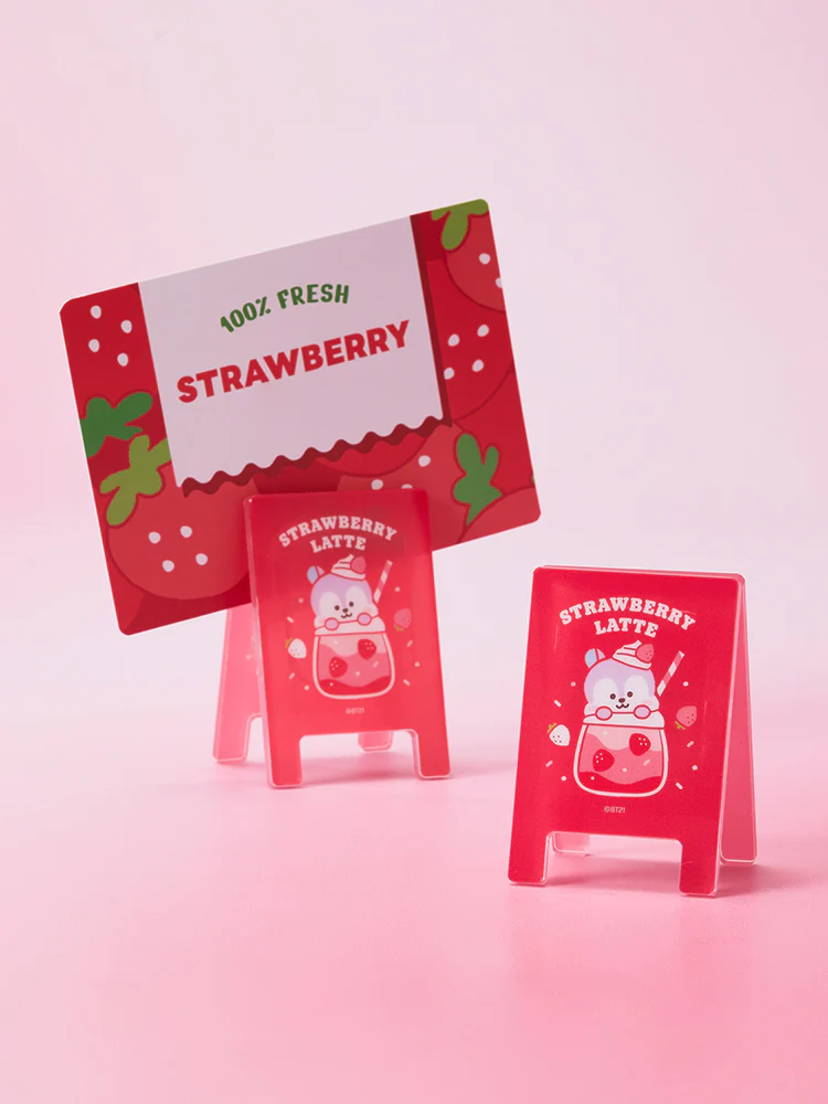 BT21 Strawberry Party Random Acrylic Clips (8 Types) - Image 8