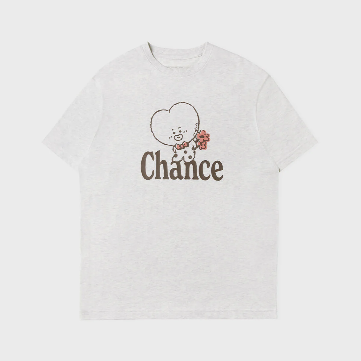 BT21 TATA Basic T-Shirt Oatmeal